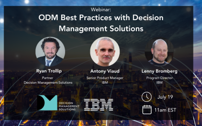 ODM Best Practices with Decision Management Solutions